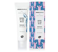 Green People, Born To Be Wild Manuka Hand Cream, 30ml, Delight dry hands with this nourishing Manuka hand cream, Vegan & cruelty free, Manuka Extract, Tea Tree, Squalane, Shea Butter