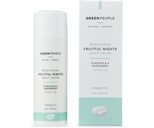 Green People Fruitful Nights Night Cream - With Rosehip for Dry, Normal & Combination Skin - Paraben & Alcohol Free - Cruelty Free & Vegan, 50ml