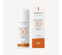 Green People Glow & Protect SPF30 - Non-Streaky, Natural Glow Self Tan - with Aloe Vera & Green Tea - Organic & Vegan - Gradual Tan, 150ml