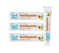 Green People Organic Children Mandarin & Aloe Vera Toothpaste - 100% Natural, for Kids - Fluoride & SLS Free - Vegan, Organic & Cruelty Free, 3X 50ml