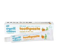 Green People Organic Children Mandarin & Aloe Vera Toothpaste | 100% Natural Toothpaste for Babies & Kids | Safe if Swallowed | Fluoride free & SLS free | Non Mint Toothpaste for Kids, Mandarin, 50 ml