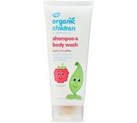 Green People Organic Children Shampoo & Body Wash, Berry Smoothie, 200ml | For Kids, Berry Smoothie Scent, Vegan and Cruelty Free, A Gentle 2-in-1 Wash for Children's Hair, With Aloe Vera and Yucca
