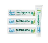 Green People Organic Children Spearmint & Aloe Vera Toothpaste Bundle - 100% Natural, for Kids - Fluoride & SLS Free - Vegan, Organic & Cruelty Free, 3X 50ml