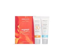 Green People Organic Sun Cream Travel Pack - Mini Set - SPF30 + After Sun with Insect Repellent - Reef Safe, 2 x 30ml