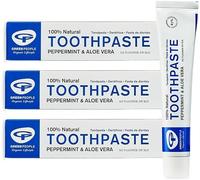 Green People Peppermint & Aloe Vera Toothpaste Bundle, 3x50ml