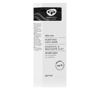 Green People Purifying Face Mask 50ml Natural & Organic Clay & Charcoal Face Mask Anti-Blemish Facial Mask for Combination & Spot Prone Skin SLS Free & Ethyl Alcohol Free Cruelty Free & Vegan, Black
