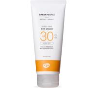 Green People Scent Free Sun Cream SPF30, 100ml | Natural Sunscreen for Face and