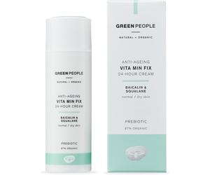 Green People Vita Min Fix Moisturiser - 24-Hour Cream - With Squalane (Derived from Olives) for Normal & Dry Skin - Paraben & Alcohol Free - Cruelty