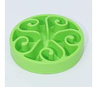 Green,Pet Slow Feeder Labyrinth Dog Bowl To Prevent Choking And Indigestion Spiral Puzzle Design Non-Slip Cat And Dog Pet Bowl Supplies