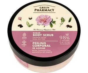 Green Pharmacy 98% Natural Sugar Body Scrub Damask Rose & Shea Butter Vegan