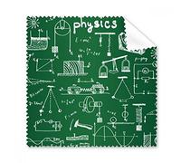 Green Physical Electromagnetic Mechanics Chart Illustration Glasses Cloth Cleaning Cloth Gift Phone Screen Cleaner 5pcs