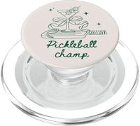 Green Pickleball Doodles, Pickleball Champ, Martini Glass PopSockets PopGrip for MagSafe