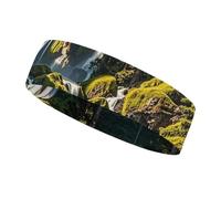 Green Pine Waterfall Headbands for Women & Men Sports Headband, Fits All Head Sizes, Ultra Absorbent & Non-Slip Sweatband for Running, Yoga, Gym