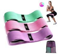 (Green,Pink,Purple) CFX Resistance Bands 3 Sets,Premium Exercise Loops