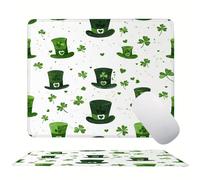 Green Plant Mouse Mat 20 x 15 cm Ultra Thin, with Stitched Edges Office Mouse Pad, Non-Slip Rubber Base, Waterproof & Washable, Home Desk Accessories, Aesthetic with Design Mousepad 200x150mm s0z-36