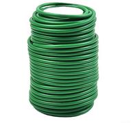 Green Plant Twist Ties 10M Flexible Garden Wire Support- Soft Rubber Coated Cable for Vegetables Vines Trees- Reusable Weatherproof Binding String 2.5mm/3mm(3.5mmx8m)