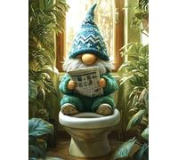 Green Plants and Dwarf Paint by Numbers for Adults 12x16 Inch v-602