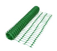 Green Plastic Barrier Mesh Temporary Fence Safety Fencing Standard - 50m Roll