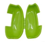 Green Plastic Fly Feeder Bait Loader Shell Shape for Carp Fishing, Efficient Groundbait and Pellet Compressor Tool for Anglers(Type BL)