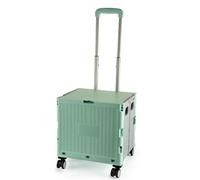 Green Plastic Folding Craft/Sewing & Hobby Trolley