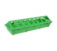 Green Plastic Poultry Feeder Flip Top for Chickens and Pigeons