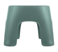 Green Plastic Single Step Stool for Bathroom and Kitchen Use