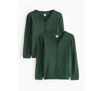 Green Pointelle Knit Cardigan 12 years