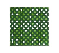 Green Polka Dots Print Building Brick Block Puzzle Square Creative Building Blocks Jigsaw Home Desk Decor