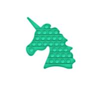 Green Pop It Fidget Unicorn Loud Quiet Side Bubble Game