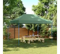 (green, without sidewall) vidaXL Foldable Party Tent Pop-Up with 4 Sidewalls Patio Gazebo Canopy Shelter