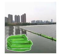 Green Port/River Oil Containment Fences, 32.8 65.6 98.4 FT Extra Long PVC Float-Type Oil Fences for Water Surface Cleanup, DIY Installation, Flood Bags(L-98 2/5 ft(30m),H-29 1/2 in(0.75m))