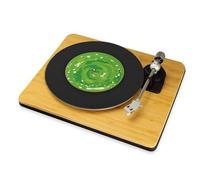 Green Portal Slip Mat DJ Turntable Mat Sci Fi Vinyl Record Player Slipmat Cartoon Style DJ Gift Music Lover Accessory (7")