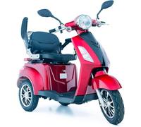 GREEN POWER e-Mobility Device Red ZT500 3 Wheeled with Extra Accessories Package: Mobility Device Waterproof Cover, Phone Holder, Bottle Holder By Green Power (Red)