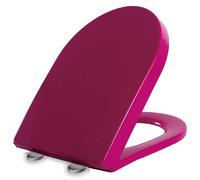 Green PP U-Shaped Elongated Toilet Seat with Slow Close Lid and Quick Release Hinges, Easy Installation and Cleaning, Stainless Steel Hinges, Top Mount, 36x46cm