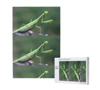 Green Praying-Mantis,1000 Pieces Adults Puzzle Game Challenging Puzzles,Jigsaw Puzzles
