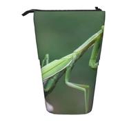 Green Praying-Mantis,Standing Pencil Holder Stationery Bag Pencil Pouch Organizer Telescopic Pencil Case