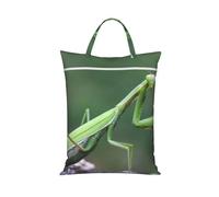 Green Praying-Mantis,Travel Dirty Laundry Bag Foldable Dirty Clothes Bag Durable Storage Bag