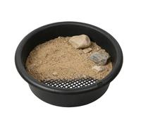 Green Precise Stackable Mesh Pellet Sifter - Sifting Pan, 1 PieceClassifier Screens Accessories, Portable Gold Pan for Rock, Soil, Dirt, Pellet, Prospecting, Mining, Gardening, Sifting