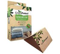 Green Protect Clothes Moth Trap - Moth Repellent for Wardrobes - Highly Effective and Easy to Use - Clothes Moth Killer - Safe - Closets and Carpet Moths - Pack of 2