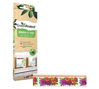 Green Protect Window Fly Trap - Colourfull Window Fly Stickers, Insect Flies Wasp Pest Killer - Kitchen, Garden and Much More - Pack of 6