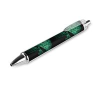 Green Punish1 Skull Funny Ballpoint Pen Black Ink Fine Line 0.5mm 2 PCS