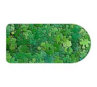 Green Puzzle Mouse Pad Gaming, 29.1 x13.8 inch Long Computer Keyboard Mouse Mat Non-Slip Base, Large Desk Pad for Gamer Office Home