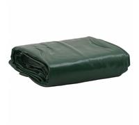 Green PVC Coated Canvas Tarpaulin 1x2.5m Heavy-Duty Waterproof Cover Sheet