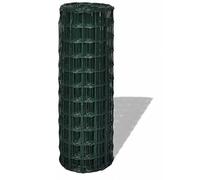 Green PVC Coated EURO Fence 4" x 2" Welded Wire Mesh Garden Fencing (1.2m x 10m (4"x 2" mesh size))