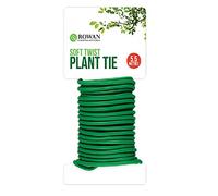 Green PVC Coated Steel Wire Soft Twist Plant Tie Roll, 5.5 meters - Easy to Use, Ideal for Securing Plants & Shrubs in Gardens