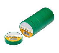 Draper PVC Electrical Insulation Tape Pack of 10 Green 19mm 33m
