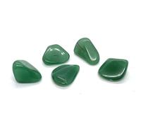 Green Quartz Small Crystal Tumbled Stones - 5 Pc