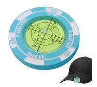 Green Reader Ball Marker - Zinc Alloy Golf Ball Markers for Putting | Reader Level Balls Marker | Clear Scale Zinc Alloy Golfing Green Readers | Reading Pocket Size Multifunctional Golf Markers for Pl