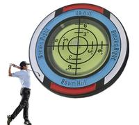 Green Reading Ball Marker - Portable Double Sided Alignment Aid for Putting | Horizontal Bubble Level & Ball Marker - For Men Women Adults Golfers Training