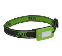 Green Rechargeable Head Torch - Adjustable Band - Automatic Sensor - 2W COB LED Loops Green One Size